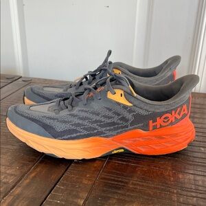 HOKA Men's Speedgoat 5 Trailblazer Athletic Shoe Size Men's 11 Flame